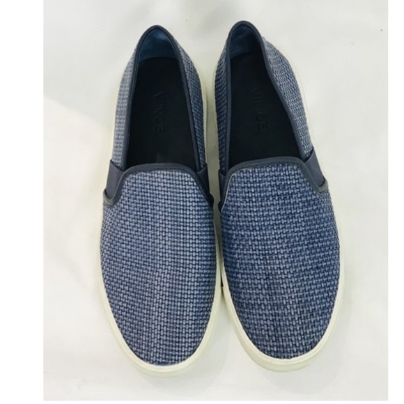 VINCE• Blue Preston Slip Ons Sneakers - Picture 2 of 10